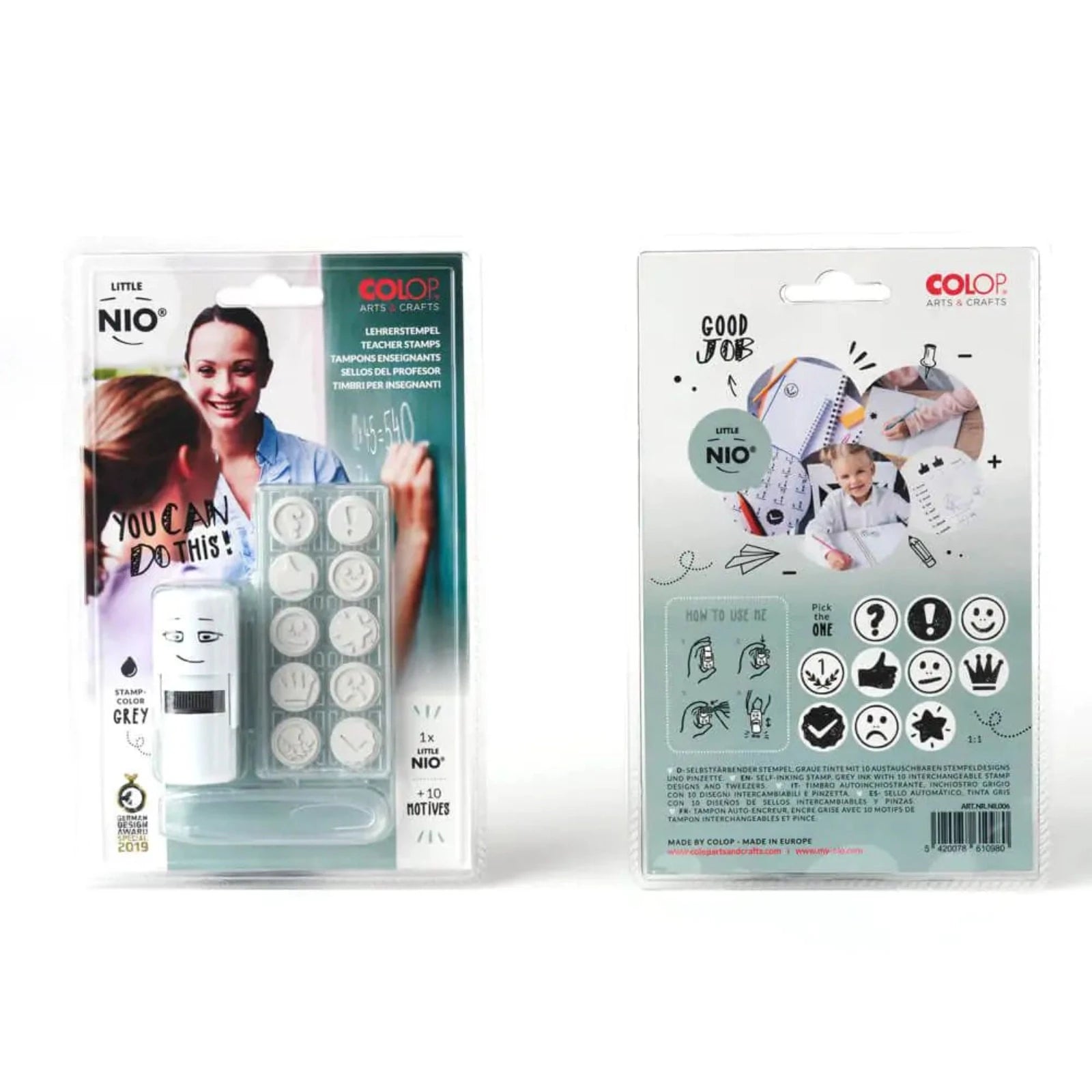 Σφραγίδα Little Nio Stamp Teacher 10 Διαφορετικά Μηνύματα Επιβράβευσης - Image 2