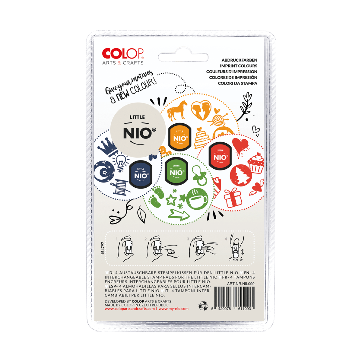 Ταμπόν για σφραγίδες COLOP Arts & Crafts Little NIO classic - Image 2